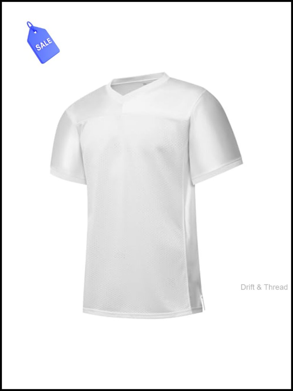 Blank Football Jersey Mesh Athletic Practice Sports Shirt Unisex